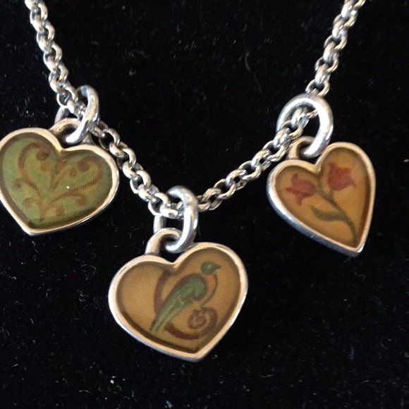 Brighton piccadilly three heart necklace - Picture 2 of 6